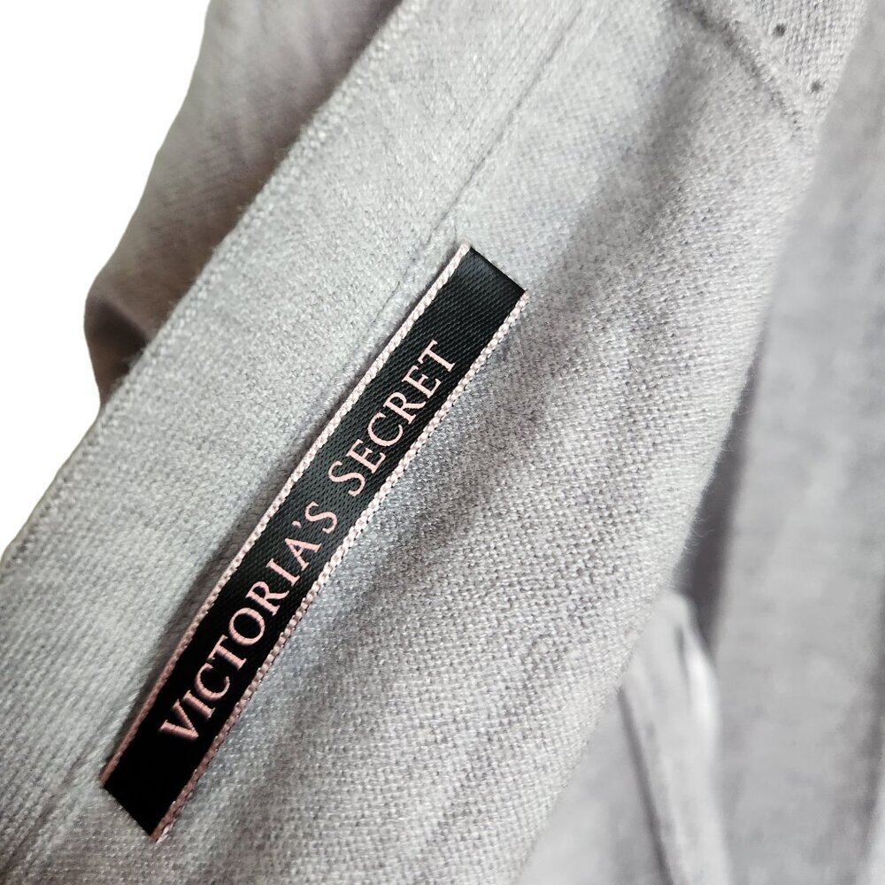 Victoria's Secret Sweater Medium Gray Grey Women's Twist Back Top Open Back - Picture 7 of 10